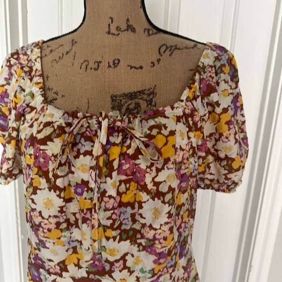 Sanctuary Yellow Floral Sundress  Maxi Dress Fresh Breeze Dress, Sunny Field - Picture 6 of 6